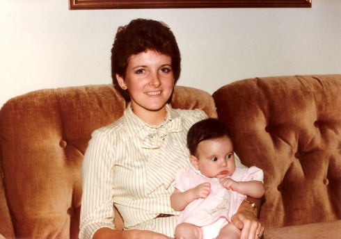 Mom and me in 1984