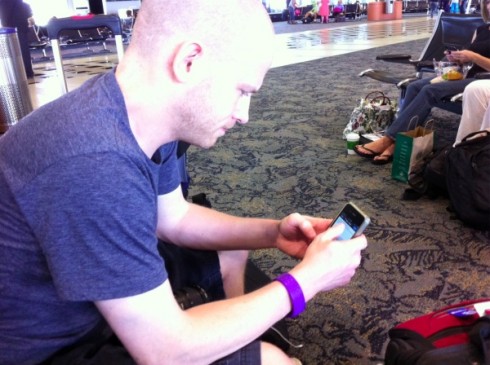 Jesse at the airport