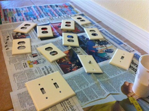 Painted outlet covers
