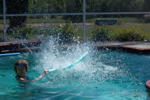 Shelby splashing